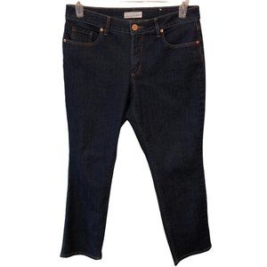 LOFT Made and Loved Womens Size 30? Dark Wash Pockets Straight Leg Denim Jeans
